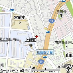 愛知県名古屋市北区上飯田東町1丁目8周辺の地図