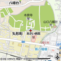愛知県瀬戸市矢形町162周辺の地図