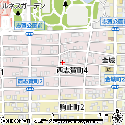 愛知県名古屋市北区西志賀町4丁目56周辺の地図