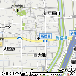 愛知県あま市新居屋郷65周辺の地図