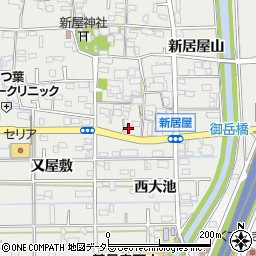 愛知県あま市新居屋郷67周辺の地図