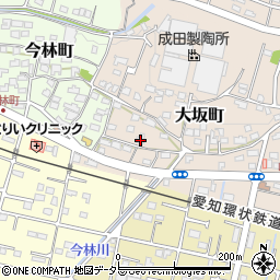 愛知県瀬戸市大坂町111周辺の地図