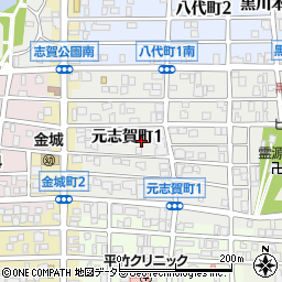 〒462-0044 愛知県名古屋市北区元志賀町の地図