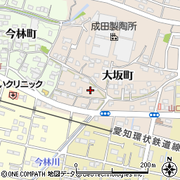 愛知県瀬戸市大坂町91周辺の地図
