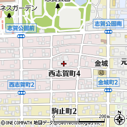 愛知県名古屋市北区西志賀町4丁目54周辺の地図