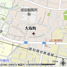 愛知県瀬戸市大坂町230周辺の地図