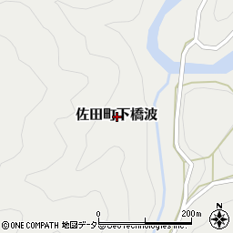 島根県出雲市佐田町下橋波周辺の地図