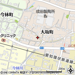 愛知県瀬戸市大坂町78周辺の地図