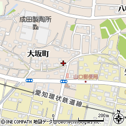 愛知県瀬戸市大坂町255周辺の地図