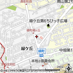 愛知県尾張旭市緑町緑ケ丘121-64周辺の地図
