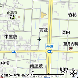 愛知県あま市丹波周辺の地図