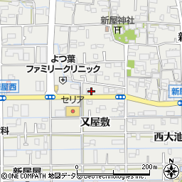 愛知県あま市新居屋郷113周辺の地図