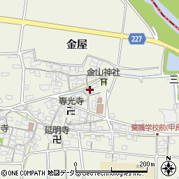 滋賀県犬上郡甲良町金屋801-1周辺の地図