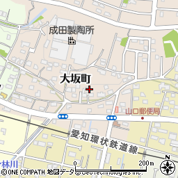 愛知県瀬戸市大坂町229周辺の地図