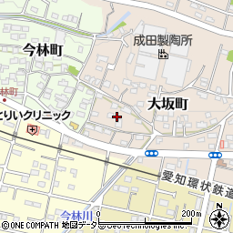 愛知県瀬戸市大坂町114周辺の地図