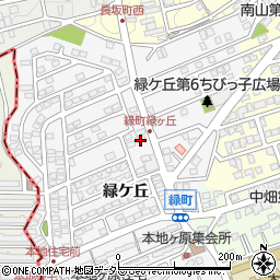 愛知県尾張旭市緑町緑ケ丘117周辺の地図