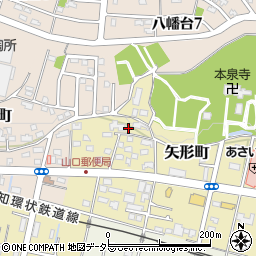 愛知県瀬戸市矢形町45周辺の地図