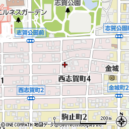 愛知県名古屋市北区西志賀町4丁目57周辺の地図