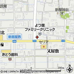 愛知県あま市新居屋郷108周辺の地図