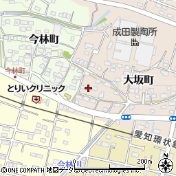 愛知県瀬戸市大坂町124周辺の地図