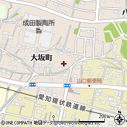 愛知県瀬戸市大坂町254周辺の地図