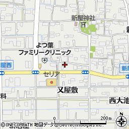愛知県あま市新居屋郷114周辺の地図
