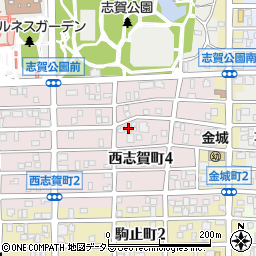 愛知県名古屋市北区西志賀町4丁目58周辺の地図