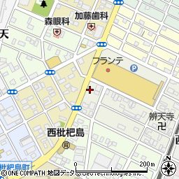 ローソン清須押花店周辺の地図