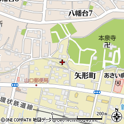 愛知県瀬戸市矢形町55周辺の地図