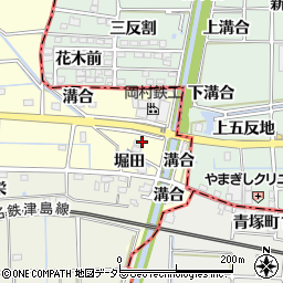 愛知県愛西市勝幡町東町周辺の地図