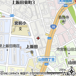 上飯田東なかよし公園周辺の地図