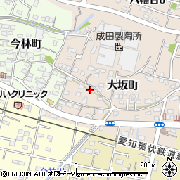 愛知県瀬戸市大坂町104周辺の地図