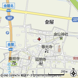 滋賀県犬上郡甲良町金屋320周辺の地図