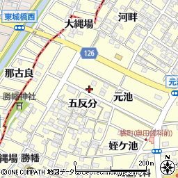 愛知県愛西市勝幡町元池26-2周辺の地図