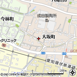 愛知県瀬戸市大坂町71周辺の地図