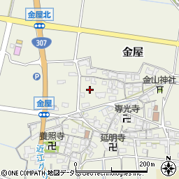 滋賀県犬上郡甲良町金屋333周辺の地図