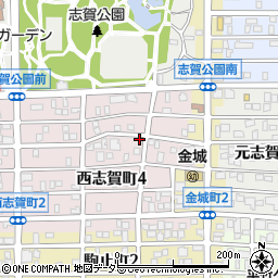 愛知県名古屋市北区西志賀町4丁目62周辺の地図