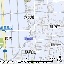 愛知県あま市西今宿六反地一18周辺の地図