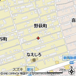 愛知県名古屋市守山区野萩町周辺の地図
