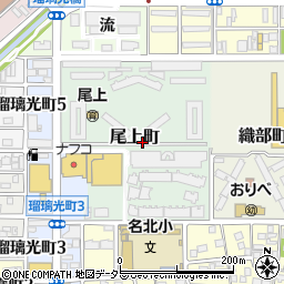 愛知県名古屋市北区尾上町周辺の地図