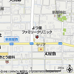 愛知県あま市新居屋郷111-1周辺の地図