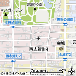 愛知県名古屋市北区西志賀町4丁目60周辺の地図
