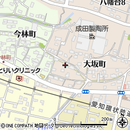 愛知県瀬戸市大坂町117周辺の地図