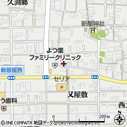 愛知県あま市新居屋郷98周辺の地図