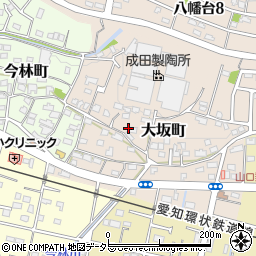 愛知県瀬戸市大坂町297周辺の地図
