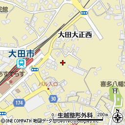 石見交通株式会社　大田営業所・整備工場周辺の地図