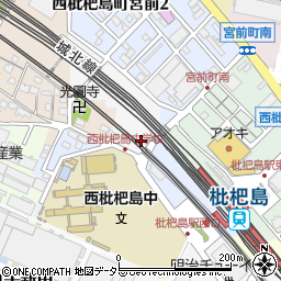 愛知県清須市西枇杷島町五畝割周辺の地図