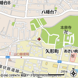 愛知県瀬戸市矢形町54周辺の地図