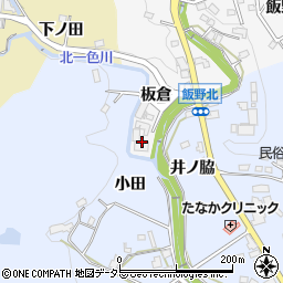 愛知県豊田市石飛町板倉周辺の地図