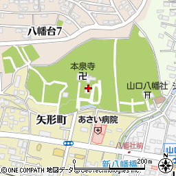 愛知県瀬戸市矢形町165周辺の地図